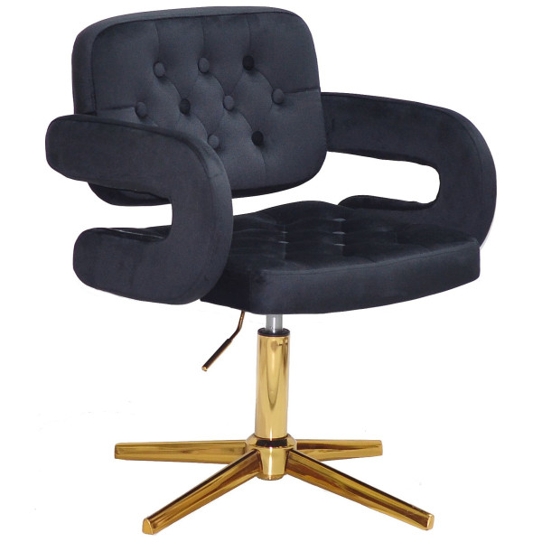 Стілець Onder Mebli Gor GD-Modern BASE Чорний B-1011 Оксамит-0