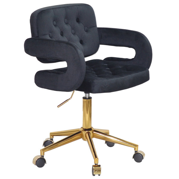 Стілець Onder Mebli Gor GD-Modern Office Чорний B-1011 Оксамит-0