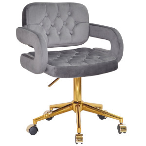 Стілець Onder Mebli Gor GD-Modern Office Сірий B-1034 Оксамит