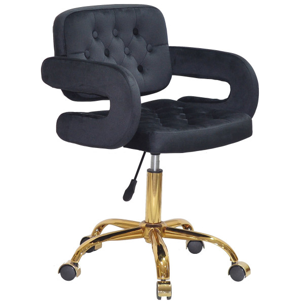 Стілець Onder Mebli GOR GD-Office Чорний B-1011 Оксамит-0