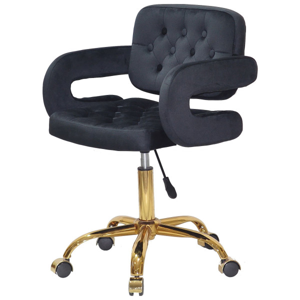 Стілець Onder Mebli GOR GD-Office Чорний B-1011 Оксамит-2