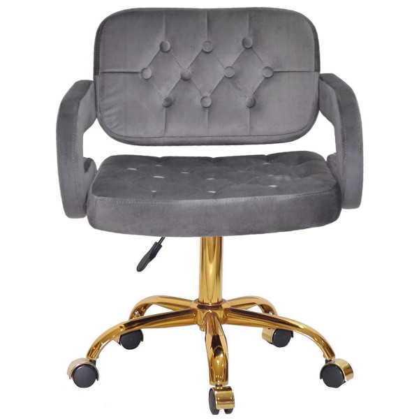 Стілець Onder Mebli GOR GD-Office Сірий B-1034 Оксамит-1