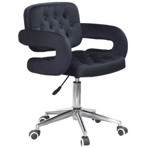 Стілець Onder Mebli Gor Modern Office Чорний B-1011 Оксамит