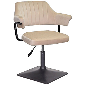 Стул Onder Mebli Jeff 4-BK-BASE Бежевый B-1032 Бархат