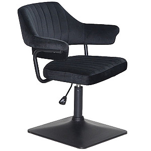 Стілець Onder Mebli Jeff 4-BK-BASE Чорний B-1011 Оксамит