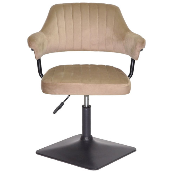 Стілець Onder Mebli Jeff 4-BK-BASE Кавовий B-1042 Оксамит-1