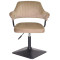 Стілець Onder Mebli Jeff 4-BK-BASE Кавовий B-1042 Оксамит-1-thumb
