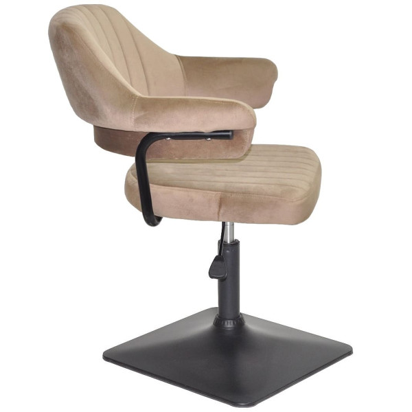 Стілець Onder Mebli Jeff 4-BK-BASE Кавовий B-1042 Оксамит-2