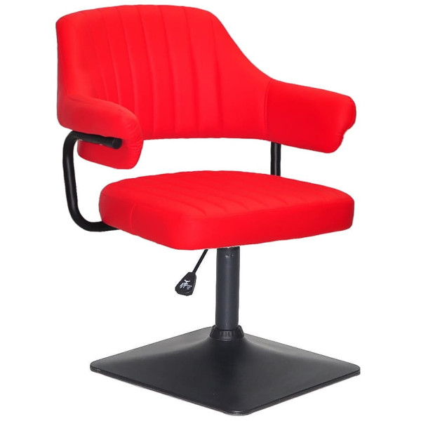 Стул Onder Mebli Jeff 4-BK-BASE Красный 1007 Экокожа-0