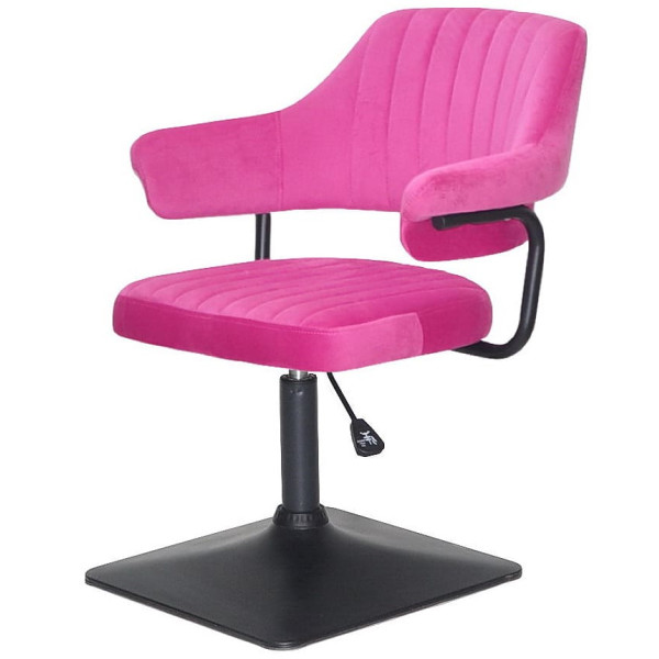 Стілець Onder Mebli Jeff 4-BK-BASE Малина B-1023 Оксамит-2