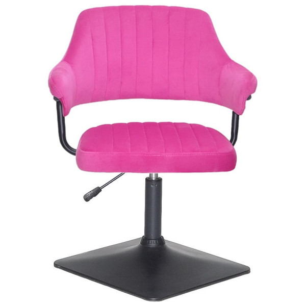 Стілець Onder Mebli Jeff 4-BK-BASE Малина B-1023 Оксамит-1