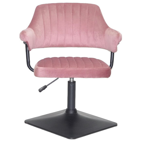 Стул Onder Mebli Jeff 4-BK-BASE Пыльная Роза B-1030 Бархат-1