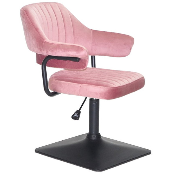 Стул Onder Mebli Jeff 4-BK-BASE Пыльная Роза B-1030 Бархат-0