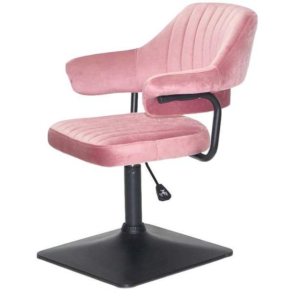 Стул Onder Mebli Jeff 4-BK-BASE Пыльная Роза B-1030 Бархат-2
