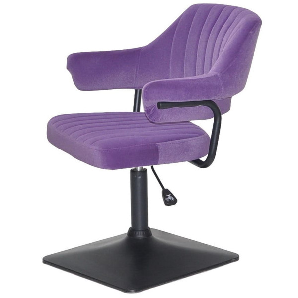 Стілець Onder Mebli Jeff 4-BK-BASE Пурпуровий B-1013 Оксамит-2