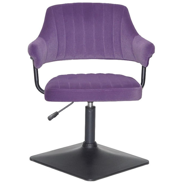 Стілець Onder Mebli Jeff 4-BK-BASE Пурпуровий B-1013 Оксамит-1