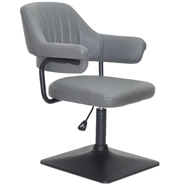 Стул Onder Mebli Jeff 4-BK-BASE Серый 1001 Экокожа-0