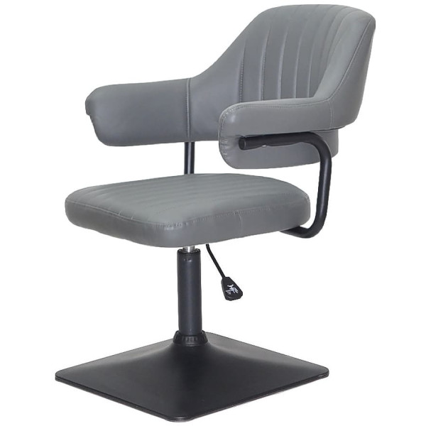 Стул Onder Mebli Jeff 4-BK-BASE Серый 1001 Экокожа-2