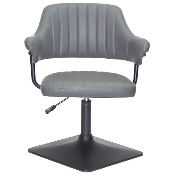 Стул Onder Mebli Jeff 4-BK-BASE Серый 1001 Экокожа-1