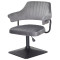 Стілець Onder Mebli Jeff 4-BK-BASE Сірий B-1034 Оксамит-1-thumb