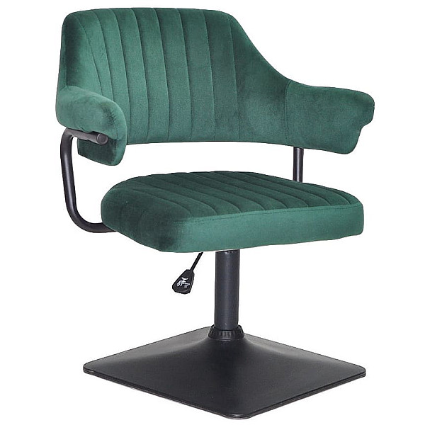 Стул Onder Mebli Jeff 4-BK-BASE Зеленый B-1036 Бархат-0