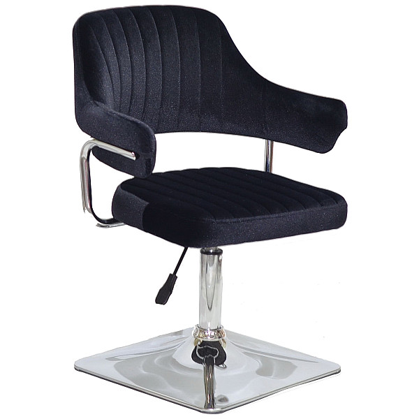 Стул Onder Mebli Jeff 4-CH-BASE Черный B-1011 Бархат-0