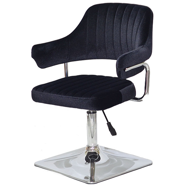 Стул Onder Mebli Jeff 4-CH-BASE Черный B-1011 Бархат-1