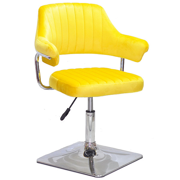 Стул Onder Mebli Jeff 4-CH-BASE Желтый B-1027 Бархат-0