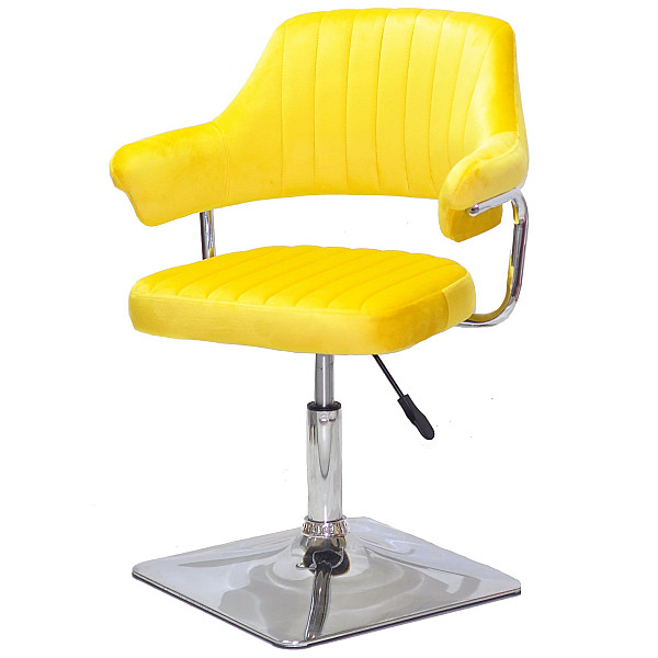 Стул Onder Mebli Jeff 4-CH-BASE Желтый B-1027 Бархат-1