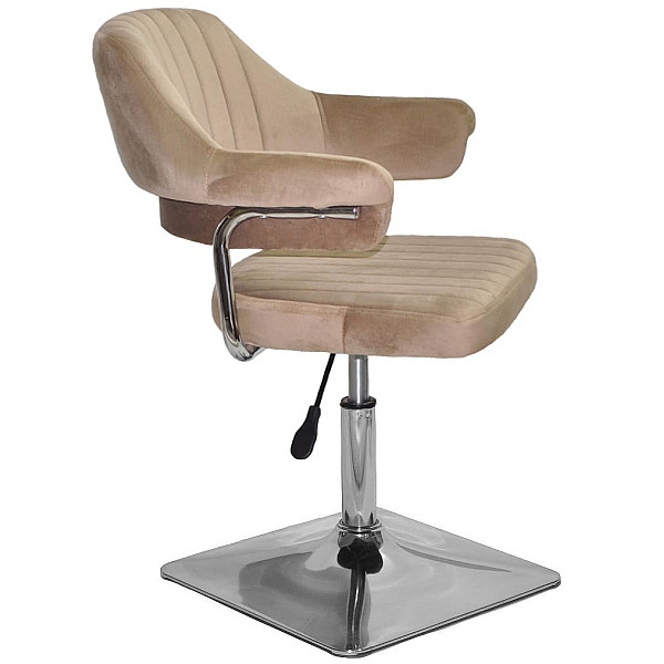 Стілець Onder Mebli Jeff 4-CH-BASE Кавовий B-1042 Оксамит-2