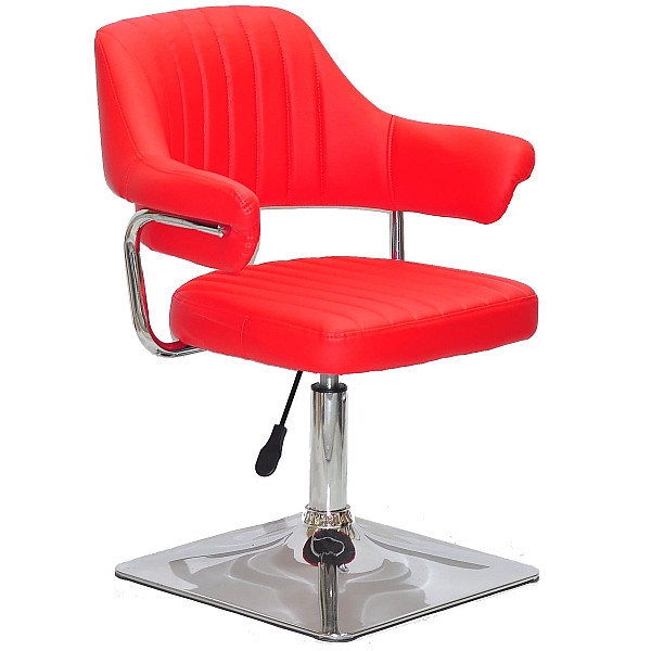 Стул Onder Mebli Jeff 4-CH-BASE Красный 1007 Экокожа-0