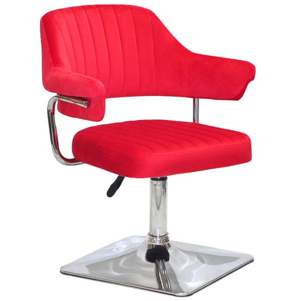 Стул Onder Mebli Jeff 4-CH-BASE Красный B-1016 Бархат-0