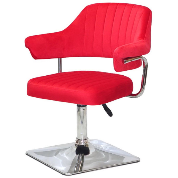 Стул Onder Mebli Jeff 4-CH-BASE Красный B-1016 Бархат-2