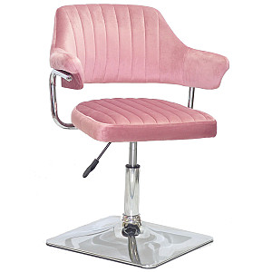 Стілець Onder Mebli Jeff 4-CH-BASE Пильна Троянда B-1030 Оксамит