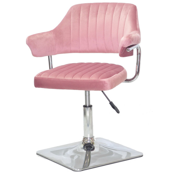Стул Onder Mebli Jeff 4-CH-BASE Пыльная Роза B-1030 Бархат-1