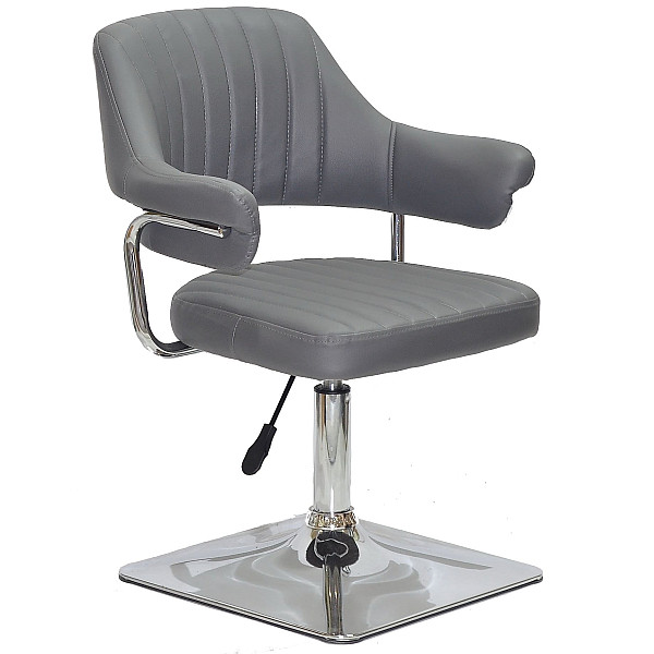 Стілець Onder Mebli Jeff 4-CH-BASE Сірий 1001 Екошкіра-0