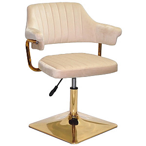 Стул Onder Mebli Jeff 4-GD-BASE Бежевый B-1032 Бархат