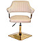 Стілець Onder Mebli Jeff 4-GD-BASE Бежевий B-1032 Оксамит-1-thumb