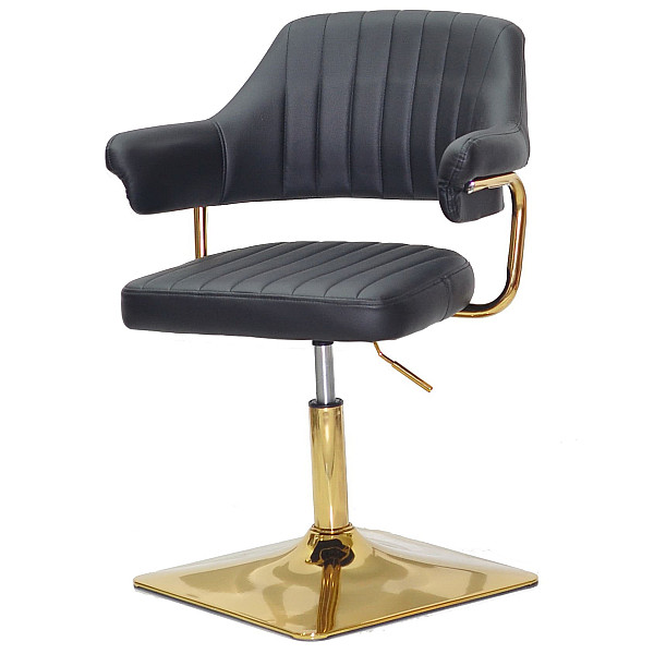 Стул Onder Mebli Jeff 4-GD-BASE Черный Экокожа-1