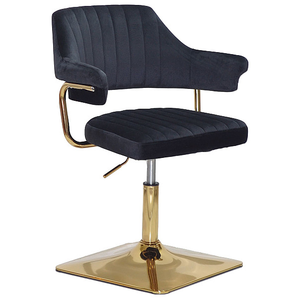 Стул Onder Mebli Jeff 4-GD-BASE Черный B-1011 Бархат-0