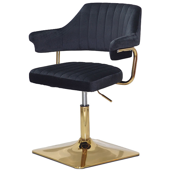 Стул Onder Mebli Jeff 4-GD-BASE Черный B-1011 Бархат-1