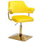 Стілець Onder Mebli Jeff 4-GD-BASE Жовтий B-1027 Оксамит-0-thumb