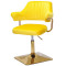 Стілець Onder Mebli Jeff 4-GD-BASE Жовтий B-1027 Оксамит-1-thumb