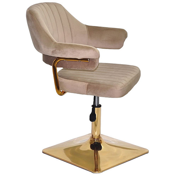 Стул Onder Mebli Jeff 4-GD-BASE Кофейный B-1042 Бархат-2