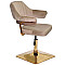 Стул Onder Mebli Jeff 4-GD-BASE Кофейный B-1042 Бархат-2-thumb