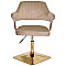 Стул Onder Mebli Jeff 4-GD-BASE Кофейный B-1042 Бархат-1-thumb
