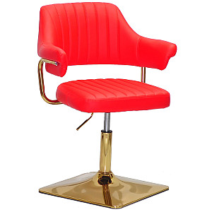 Стілець Onder Mebli Jeff 4-GD-BASE Червоний 1007 Екошкіра