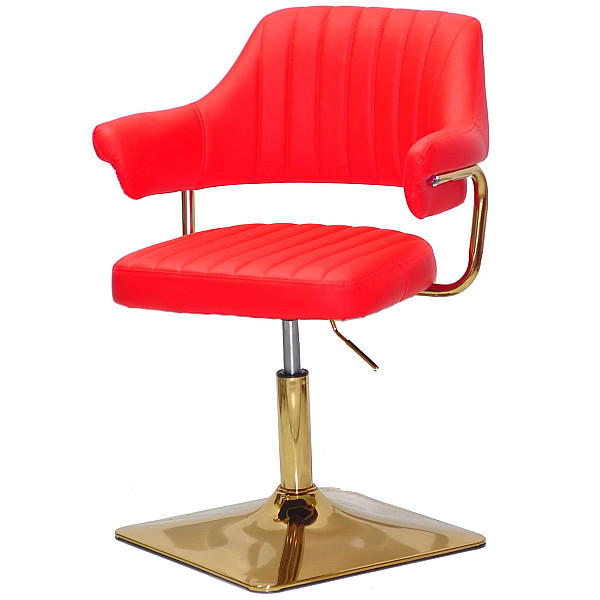 Стілець Onder Mebli Jeff 4-GD-BASE Червоний 1007 Екошкіра-1