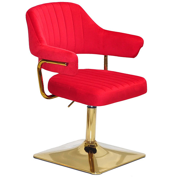 Стул Onder Mebli Jeff 4-GD-BASE Красный B-1016 Бархат-0