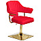 Стул Onder Mebli Jeff 4-GD-BASE Красный B-1016 Бархат-0-thumb
